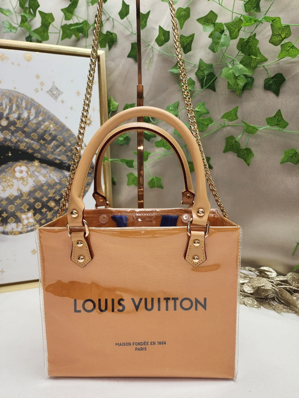 Authentic Louis Vuitton Retail Shopping Bag in A PVC Tote - Picture 4 of 12